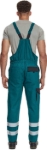 Obrázok z Cerva MAX NEO REFLEX Pracovné nohavice s trakmi zeleno / čierne 