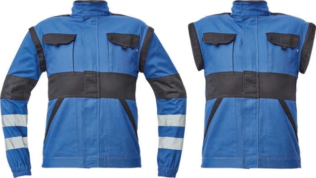 Obrázok z Cerva MAX NEO REFLEX Pracovná montérková bunda 2v1 modro / čierna 