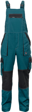 Obrázok z Červa MAX SUMMER Pracovné nohavice s trakmi zeleno / čierne 