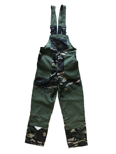 Obrázok z M+P DAVID Detské pracovné nohavice s trakmi khaki/maskáč