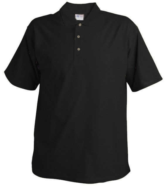 Obrázok z Pánska pique polokošeľa 220 čierna 