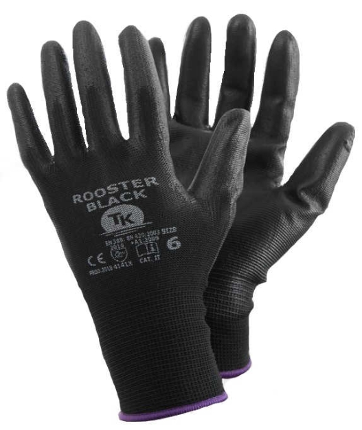 Obrázok z T-K ROOSTER Pracovné rukavice čierne