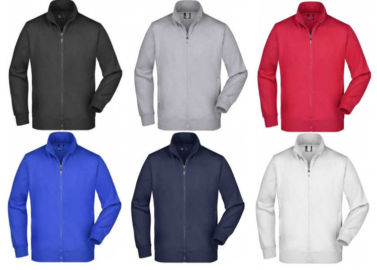 Obrázok z James & Nicholson Pánská mikina na zip