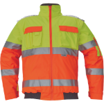 Obrázok z Cerva CLOVELLY pilot bunda HV žltá/oranžová Reflexná bunda zimná