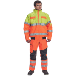 Obrázok z Cerva CLOVELLY pilot bunda HV žltá/oranžová Reflexná bunda zimná