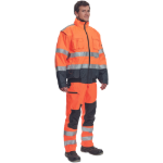 Obrázok z Cerva Clovelly pilot bunda HV oranžová / navy Reflexná bunda zimná 