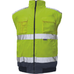 Obrázok z Cerva CLOVELLY pilot bunda HV žltá / navy Reflexná bunda zimná 