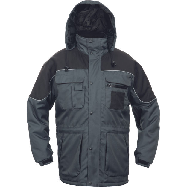 Obrázok z Cerva ULTIMO Pracovná bunda sivá - zimná