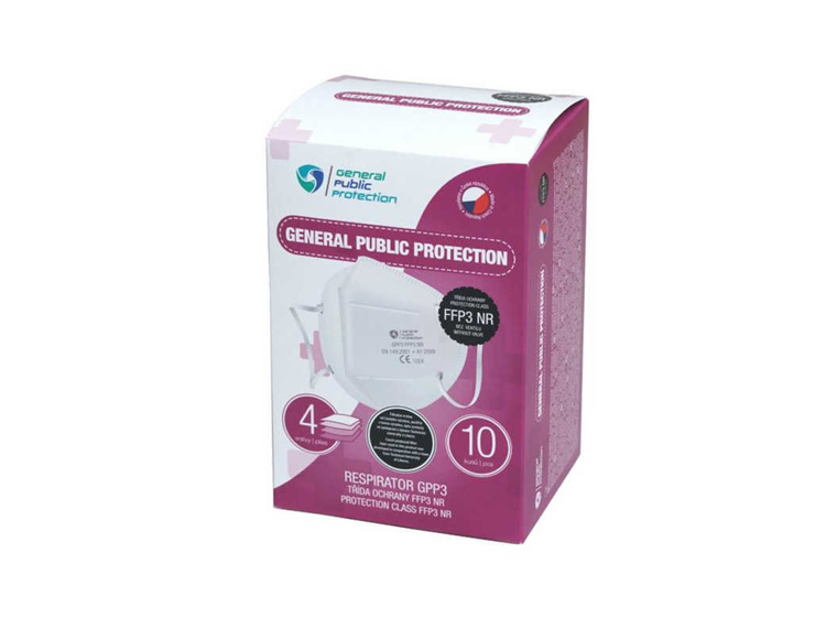 Obrázok z General Public Protection respirátor FFP3 10ks