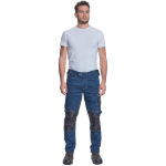 Obrázok z Cerva NEURUM DENIM Pracovné nohavice do pása tmavo modré
