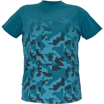Obrázok z Cerva NEURUM CAMOUFLAGE Pánske tričko petrolejové