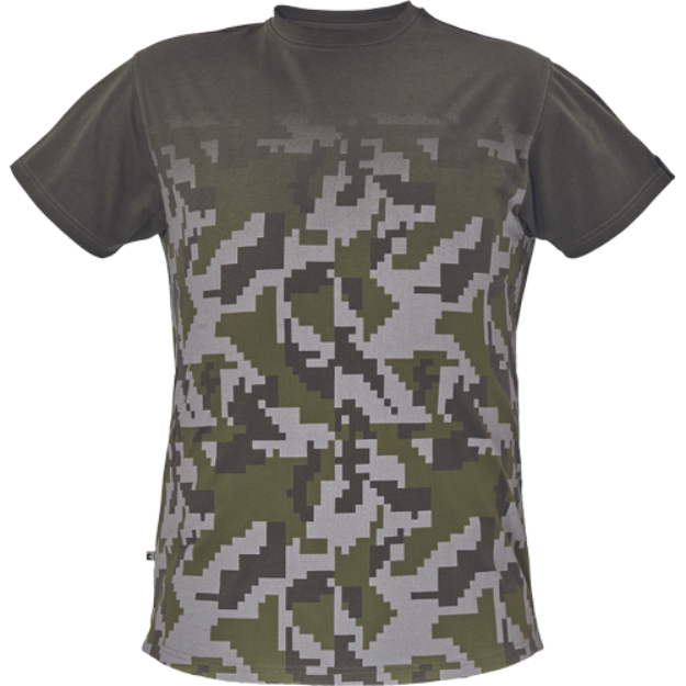 Obrázok z Cerva NEURUM CAMOUFLAGE Pánske tričko tmavo olivové