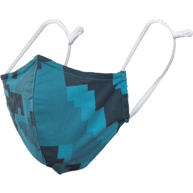 Obrázok z Cerva NEURUM CAMOUFLAGE Bavlnená rúška petrolejová