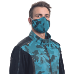 Obrázok z Cerva NEURUM CAMOUFLAGE Bavlnená rúška petrolejová