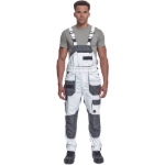 Obrázok z Cerva DAYBORO Pracovné nohavice s trakmi biela / šedá