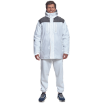 Obrázok z Cerva CREMORNE Pracovná bunda zimná biela / šedá