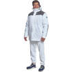 Obrázok z Cerva CREMORNE Pracovná bunda zimná biela / šedá