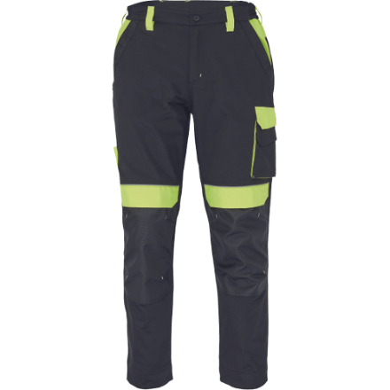 Obrázok z Cerva MAX VIVO Pracovné nohavice do pása čierno / žlté