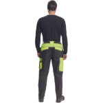 Obrázok z Cerva MAX VIVO Pracovné nohavice do pása čierno / žlté