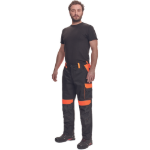Obrázok z Cerva MAX VIVO Pracovné nohavice do pása čierno / oranžové