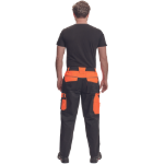Obrázok z Cerva MAX VIVO Pracovné nohavice do pása čierno / oranžové