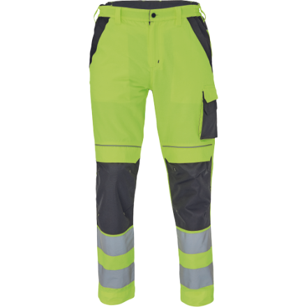 Obrázok z Cerva MAX VIVO HI-VIS Pracovné nohavice do pása žlté