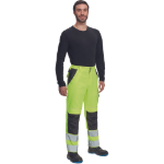 Obrázok z Cerva MAX VIVO HI-VIS Pracovné nohavice do pása žlté