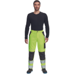 Obrázok z Cerva MAX VIVO HI-VIS Pracovné nohavice do pása žlté