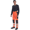 Obrázok z  Cerva MAX VIVO HI-VIS Pracovné nohavice do pása oranžové