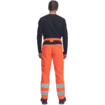 Obrázok z  Cerva MAX VIVO HI-VIS Pracovné nohavice do pása oranžové