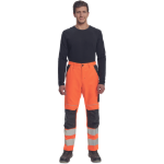 Obrázok z  Cerva MAX VIVO HI-VIS Pracovné nohavice do pása oranžové