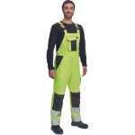 Obrázok z Cerva MAX VIVO HI-VIS Pracovné nohavice s trakmi žlté