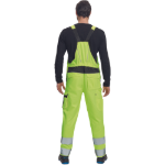 Obrázok z Cerva MAX VIVO HI-VIS Pracovné nohavice s trakmi žlté