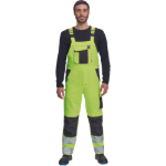 Obrázok z Cerva MAX VIVO HI-VIS Pracovné nohavice s trakmi žlté