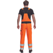 Obrázok z  Cerva MAX VIVO HI-VIS Pracovné nohavice s trakmi oranžové