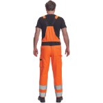 Obrázok z  Cerva MAX VIVO HI-VIS Pracovné nohavice s trakmi oranžové