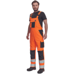Obrázok z  Cerva MAX VIVO HI-VIS Pracovné nohavice s trakmi oranžové