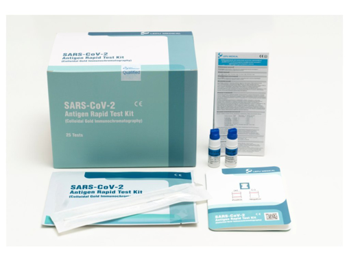 Obrázok z  Beijing Lepu Medical Technology SARS-CoV-2 Antigen Rapid Test Kit 25ks