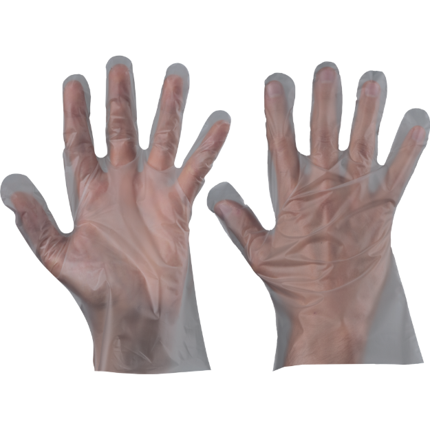 Obrázok z Cerva CHICK TPE Pracovné jednorazové rukavice číre 