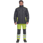 Obrázok z  Cerva MAX VIVO Pánska zimná bunda čierno / žltá