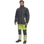 Obrázok z  Cerva MAX VIVO Pánska zimná bunda čierno / žltá