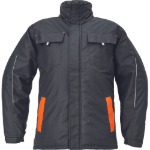 Obrázok z  Cerva MAX VIVO Pánska zimná bunda čierno / oranžová