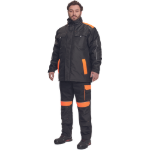 Obrázok z  Cerva MAX VIVO Pánska zimná bunda čierno / oranžová