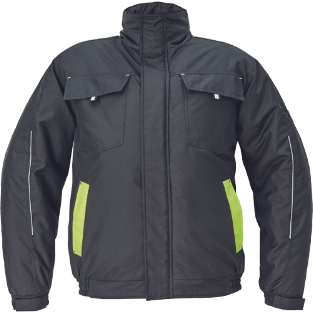 Obrázok z Cerva MAX VIVO Pánska pilot bunda čierno / žltá