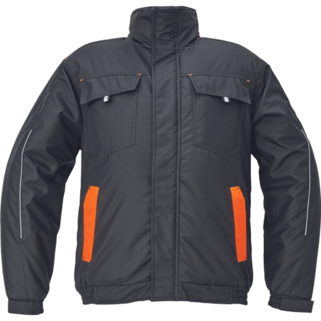 Obrázok z Cerva MAX VIVO Pánska pilot bunda čierno / oranžová
