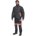 Obrázok z Cerva MAX VIVO Pánska pilot bunda čierno / oranžová