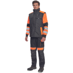 Obrázok z  Cerva MAX VIVO Pánska zimná vesta čierno / oranžová