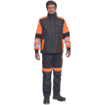 Obrázok z  Cerva MAX VIVO Pánska zimná vesta čierno / oranžová