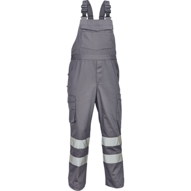 Obrázok z Cerva BADAJOZ RFLX Pracovné nohavice s trakmi šedé