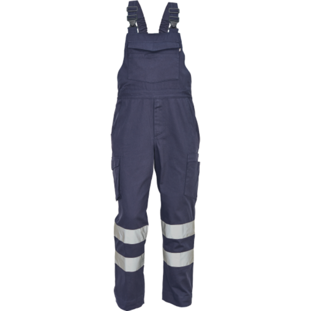 Obrázok z Cerva BADAJOZ RFLX Pracovné nohavice s trakmi navy